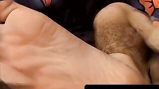 Foot Fetish Tease - Young Guy Stroking His Hard Dick And Feeding On Your Toes
