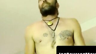Hung Stranger's Sloppy Throat Fuck - Old Man Fucks Young Guy Raw
