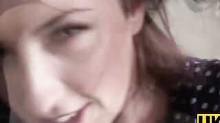 UK Sub Slut Passionate Bondage Blowjob with Rough Hand Job & Facial