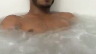 Brazil's Hunk Shower Jerk-Off Session with Dildo