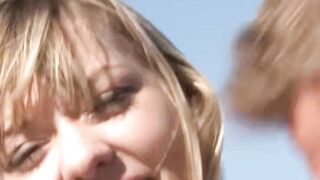Blondie's Daring Adventure - Public Sex in Nature