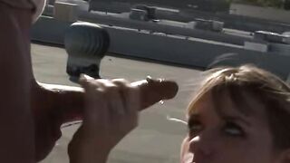 Blondie's Daring Adventure - Public Sex in Nature
