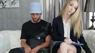Naughty Girl Next Door - Hot Blonde Babe Gets Fucked Hard By A Huge Dick