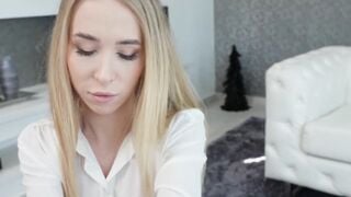 Naughty Girl Next Door - Hot Blonde Babe Gets Fucked Hard By A Huge Dick