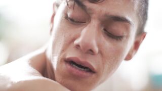 Sensuous Massage Session with Hunks - Big Black Dick Fucks White Guy's Ass