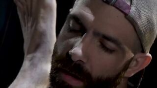 Bare-Backin' It! Hot Guy Gets Rough Anal Sex From Hunk Against Carhood