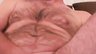 Masturbating Amateur Dad Teasing His Ass & Jerking Off Intensely For Wife's Surprise Return Home
