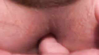 Masturbating Amateur Dad Teasing His Ass & Jerking Off Intensely For Wife's Surprise Return Home