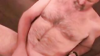 Masturbating Amateur Dad Teasing His Ass & Jerking Off Intensely For Wife's Surprise Return Home
