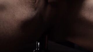 MORMON GIRL RIDES HARD COCK AND GETS BAREBACKED IN A DARK ROOM