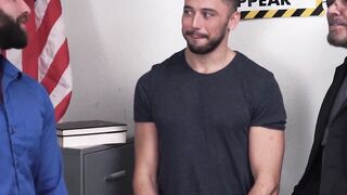 Three's A Charm! Bareback Throat-Fucking Triple Penetration Orgy with Older Men & Young Twinks