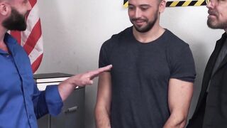 Three's A Charm! Bareback Throat-Fucking Triple Penetration Orgy with Older Men & Young Twinks