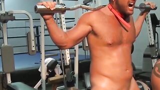 Master Colin Steele's Gym Workout - Ball Busting Training With Jessica Rabbit