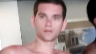 Mature Men Share Big Dick With Amateur Twink in Threesome