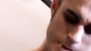 Deep-Throttle Threesome with Ink Jocks Anal Drilling