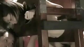 Hot Japanese Milf Fetish - Wooden Chair Bondage & Multiple Orgasms