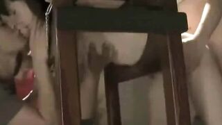 Hot Japanese Milf Fetish - Wooden Chair Bondage & Multiple Orgasms