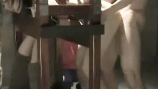 Hot Japanese Milf Fetish - Wooden Chair Bondage & Multiple Orgasms