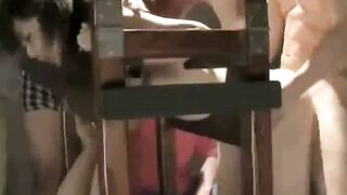 Hot Japanese Milf Fetish - Wooden Chair Bondage & Multiple Orgasms