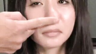 Japanese college girl Faceslapping Submission with Facial cumshot