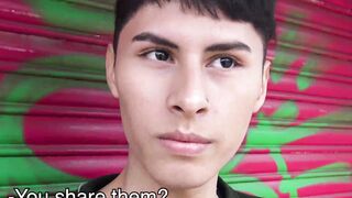 Piercinged Twinks Hot Glued Face - Latinos Fucked Raw in Threesome