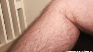 Amateur Mustached Hunk Stroking His Hard Dick For Your Pleasure