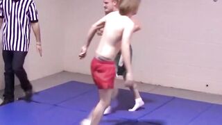 Hardcore Wrestling Action - Naked Brawl Between Hunks