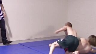 Hardcore Wrestling Action - Naked Brawl Between Hunks