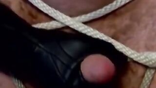 Painful Pleasure - Dominatrix Torments Submissive Guy's Ass