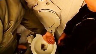 3way muscle hunks domination scene - bondage fetish action in dungeon
