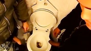3way muscle hunks domination scene - bondage fetish action in dungeon