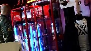 3way muscle hunks domination scene - bondage fetish action in dungeon