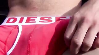Outdoor Jack-Off Jerk Fest - Big Finish For Alex Green