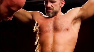 Dirk Caber's Muscular Body Endured in BDSM Bondage Fetish