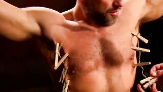 Dirk Caber's Muscular Body Endured in BDSM Bondage Fetish