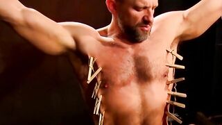 Dirk Caber's Muscular Body Endured in BDSM Bondage Fetish