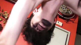 Raw Barebacks - Twunk's Throat Fucked Hard by Muscle Daddy & Anal Drilled