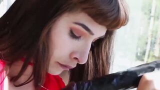 Alexa Scott Fucks Her Own Ass With A Black Dildo For Your Pleasure