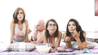Teens Go Wild! Group-sex Party with Latinas Gina & Lilili #1