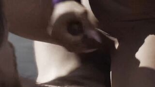 EvaMax - Gorgeous Blonde Babe Gets Spanked & Fucked Hard By Two Hunks