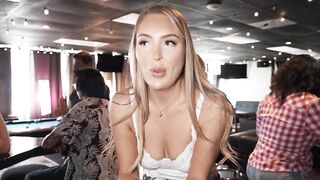 Blondie Babe Harper Hills Serves Up A Wet Pussy And Drinks At The Bar