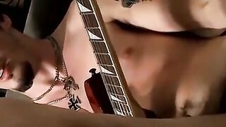 Straight-Guys Jerking Off While Playing Guitar - Old Man's Secret