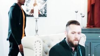 Beard-Fetish Slutty Blonde Gives Deepthroat & Ass Worship To Hunk With Big Dick - POV