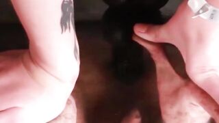 She-Males Bounce & Feast On Thick Dildo Solo - Erotic Mature Transgender