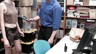 Young Larra Crofft - Hardcore Anal Sex with Security Guard