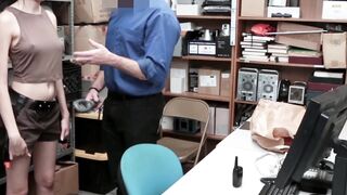 Young Larra Crofft - Hardcore Anal Sex with Security Guard