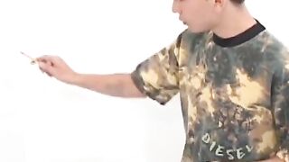 Latino Twunk Riding Dude's Dick While Blasting A Huge Load