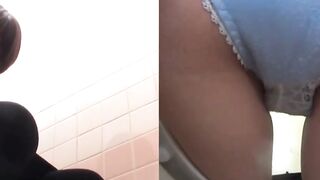 Japanese Teen's Dirty Secret - Finger Plunging in Bathroom Solo Play