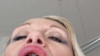 Blondie Babes - Big Natural Boobs Babe Finger-Fucks Herself