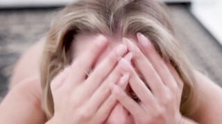 Blondie's Messy Face Job - POV with Facial